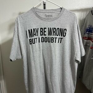 Spencer's Gray Short Sleeve Tee with Bold Graphic